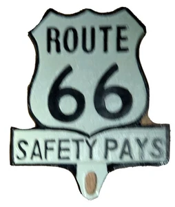 US ROUTE 66 Safety Pays Tag Topper Schild - Bild 1 von 3