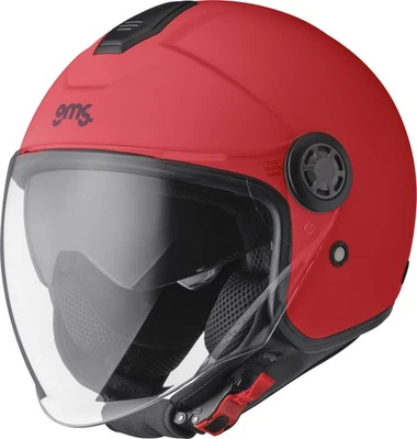 GMS Motorrad Helm Gelato Amarena-Jethelm mit Sonnenblende und Visier Größe L - Bild 1 von 4