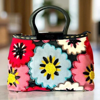 Isabella Fiore ✨RARO✨Bolso de mano floral bordado con cuentas - Multicolor Foto 1 de 4