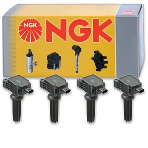 4 pc NGK Ignition Coils for 2015-2019 Lincoln MKC 2.0L 2.3L L4 Spark Plug kj - Picture 1 of 5