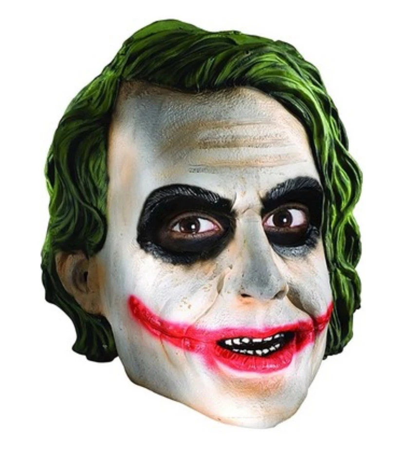 Rubies The Dark Knight JOKER 3/4 Latex Mask - New - Image 1 of 4