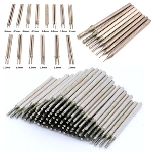 5/10/20pcs 0.4mm-3mm Diamond Coated Tipped Drill Bit for Tile Jewellery Glass - Picture 1 of 7