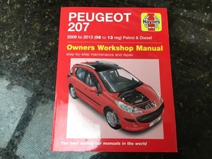 PEUGEOT 207 Petrol & Diesel Models 2006 to 2013 SERVICE REPAIR MANUAL BY HAYNES - Picture 1 of 7