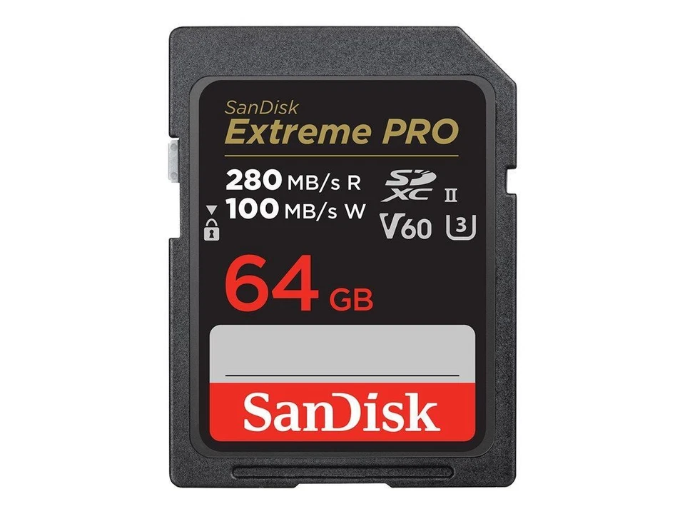 SanDisk Extreme PRO SDXC UHS-II Speicherkarte 64GB - Bild 1 von 1