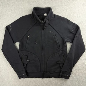 Chaqueta Triple Five Soul Para Hombre Pequeña S Negra Vellón Técnico 555 De Colección Y2K - Imagen 1 de 10