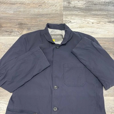 Blazer de Viaje Abrigo Deportivo Eddie Bauer Travex Azul Hombres 42 Malla Mezcla de Nailon Elástico Foto 1 de 4