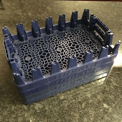 Pepsi Cola Crate / Drink Carrier Blue Plastic LOT OF 4 - Image 1 of 4