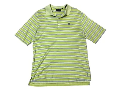Рубашка поло для гольфа мужская Bobby Jones размер Large Aronimink зеленая полоса - Изображение 1 из 4