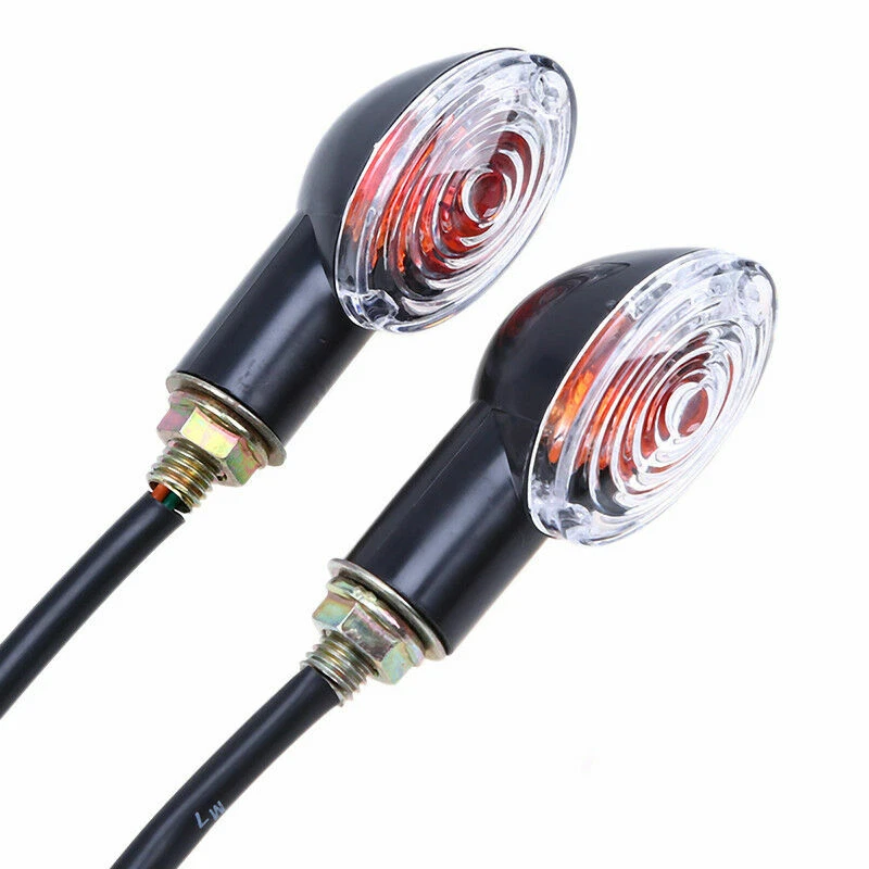 2Pcs Turn Signal Light Blinker Lamp Motorcycle Motocross Dirt Bike Universal — 第 1/4 张图片