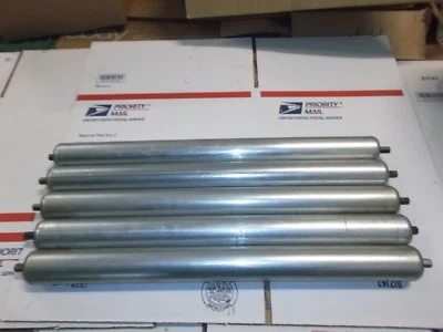ALVEY, FKI, BUSCHMAN, INTELLEGRATED, OTHER 5 x 1.9" Conveyor Rollers 7/16" Spring Hex Shafts 22" Inch BF Between Frame