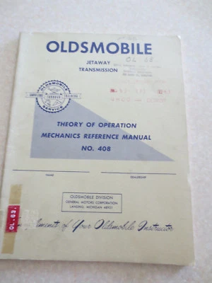 1963 Oldsmobile Jetaway Transmission Theory of Operation Mechanics Manual - image 1 of 4