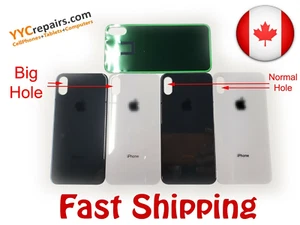 Objectif caméra arrière gros anneau trou cache vitre arrière lentille remplacement pour iPhone X - Photo 1 sur 1