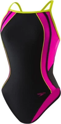 Traje de baño Speedo One Piece espalda abierta para mujer carreras Power Flex ecológico talla 10 Foto 1 de 4