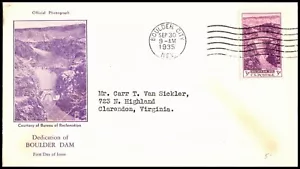 OAS-CNY 5614 FDC SCOTT 774 - 1935 3c Widmung Boulder Dam - Bild 1 von 1