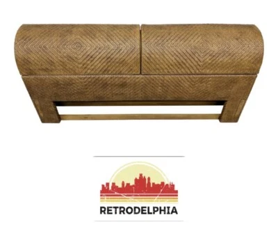 Cabecero vintage de cuero Henredon tamaño king Foto 1 de 4