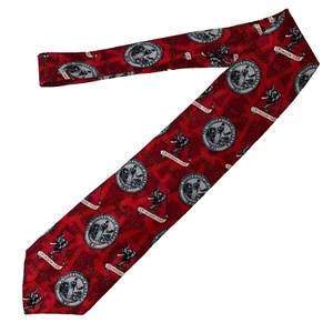 Crimson Tide University of Alabama Roll Tide  100% Silk Made in USA Tie 4 x 57.5 - Picture 1 of 5