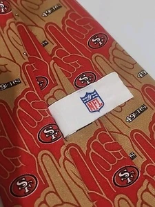 Vintage 1990s San Francisco 49ers #1 Foam Finger Men’s Tie Licensed NFL - Picture 1 of 4