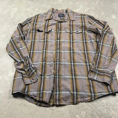 Indigo Palms by Tommy Bahama Western Snap Shirt Sawtooth Pockets XL Denim Co. - Image 1 of 4