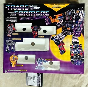 TRANSFORMERS G1 DECEPTICON STUNTICONS MENASOR GIFTSET BOX, FOAM, & MANUAL NEW! - Picture 1 of 5