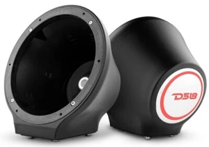 DS18 EN-JS8/BK 8" Universal Flat Mount Speaker Pod Enclosures - Picture 1 of 7