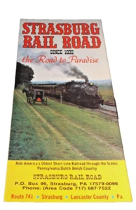 1990 STRASBURG RAIL ROAD TIMETABLE AND BROCHURE - Picture 1 of 1