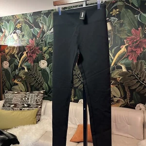 Womens NWT Express Black Leggings Nylon Spandex Size M - Picture 1 of 6