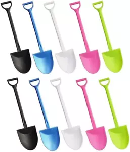 100 PIEZAS Cucharas Desechables con Forma de Mini Pala, Pala de Helado de Plástico Colorido - Imagen 1 de 7
