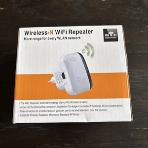 300Mbps WiFi Extender Wireless-N AP Range 802.11Network Repeater Signal Booster - Picture 1 of 4