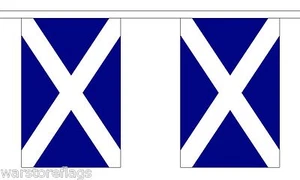SCHOTTLAND FLAGGE FAHNE 9 Meter 30 Flaggen ST ANDREW SCOTS - Bild 1 von 2