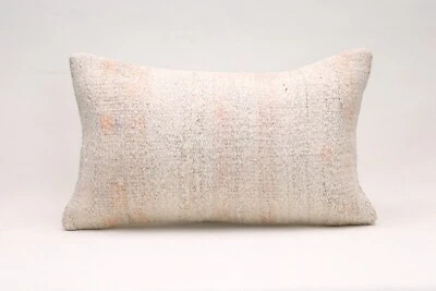 Hemp Pillow Cover, 12x20 in, Decorative Pillow, Ethnic Boho Pillow, Throw Pillow - Image 1 of 4