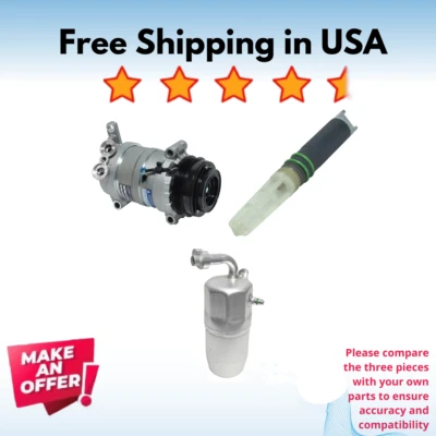 Kit Compresor A/C Fit Chevrolet Silverado 1500 HD 2001-02, Silverado 2500 99-02 Foto 1 de 4