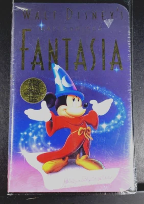 1991 Fantasia VHS Sealed Masterpiece Disney Sorcerer's Apprentice Christmas Gift - Image 1 of 4