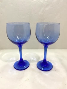 Juego de 2 copas de vino Greenbrier azul cobalto 8 oz - Imagen 1 de 2