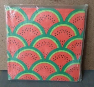 Cost Plus Vintage Cóctel Bebida Servilletas Sandías Paquete de 24 - Imagen 1 de 2