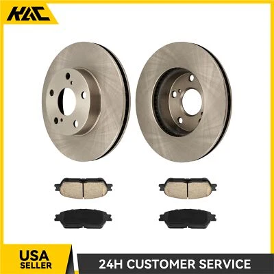 6x Rotores de freno de disco delanteros y pastillas de cerámica para Toyota Tacoma 2005-2013 2014 2015 Foto 1 de 4