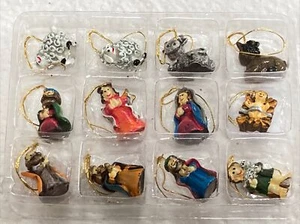 SET MINI ORNAMENTI NATALIZI "NATIVITÀ" 12 PEZZI! - Foto 1 di 12