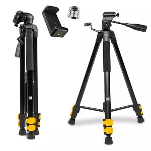 KODAK PhotoGear 62" Lightweight Tripod, Compact 3-Section Flip-Lock Tripod - Picture 1 of 7