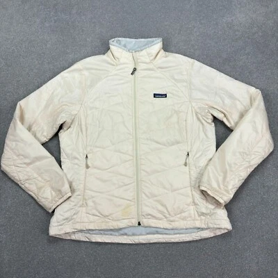 Chaqueta Patagonia Mujer Grande Blanca Micro Puff Primaloft Abrigo Aislante Dama Foto 1 de 4