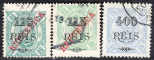 SELLO ZAMBEZIA PORTUGAL 1902 Sc. #41/2 Y 45 USADO - Imagen 1 de 2