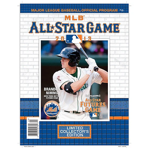 BRANDON NIMMO PROGRAM 2013 ALL STAR GAME NEW YORK METS WORLD SERIES CHAMPION   - Image 1 of 1