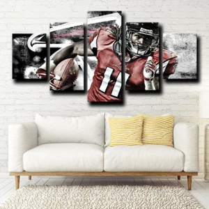 Julio Jones Atlanta Falcons Player Wide Receiver 5 Stück Panel Leinwand Wandbild - Bild 1 von 5