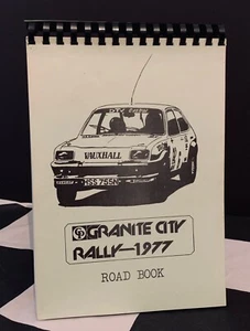 Libro de ruta CP GRANITE CITY RALLY 1977 instrucciones del curso programa escolta RS1800 - Imagen 1 de 7