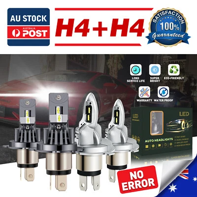 LED Bulb Kit H4 For Toyota FJ Cruiser 2007-2014 Headlight Hi/Lo 6000K White Beam - image 1 of 4