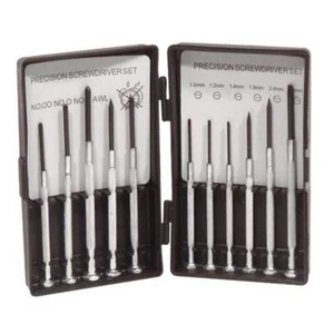 Mauk Mini Präzisions Schraubenzieher 11 tlg. Set, Feinmechaniker, Werkzeug - Bild 1 von 4