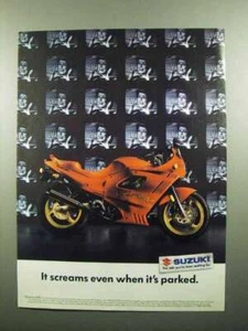 1990 Suzuki Katana 600 Motorcycle Ad - It Screams - Picture 1 of 1