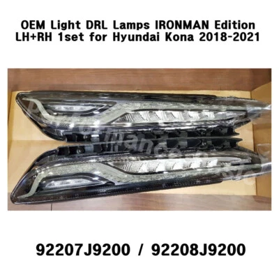 Juego de 1 luces DRL LH+RH edición IRONMAN OEM para Hyundai Kona 2018-2021 Foto 1 de 4