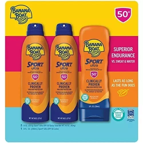Paquete de protector solar Banana Boat Sport Ultra Performance amplio espectro FPS 50 Foto 1 de 1