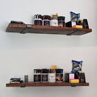 Kitchen Style Shelf Scaffold Board Rustic & 2 Up Brackets Industrial Solid Wood