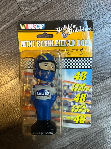 Jimmie Johnson #48 NASCAR 2003 Mini Bobblehead Doll 2003 Bobble Dobbles NEW NIB Cover
