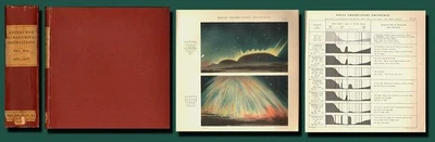 Huge 1877 Edinburgh Astronomy by Piazzi Smyth/Spectra/Auroras/Stars/22 Plates Foto 1 de 4